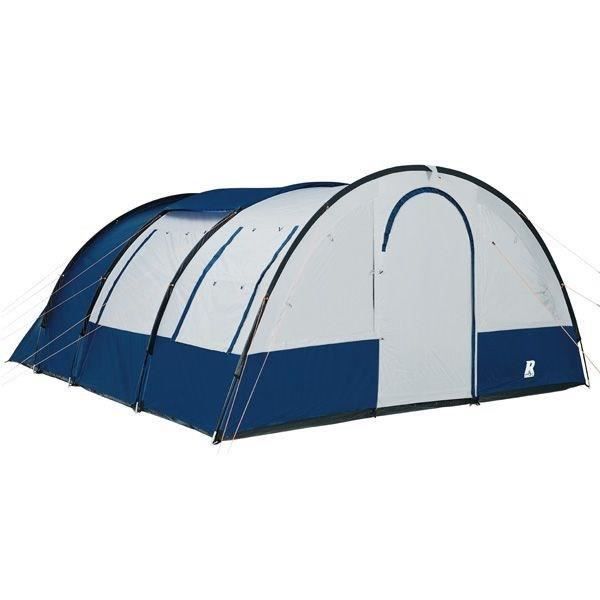 TRIGANO Tente de camping Bora 4 places - Blanc et bleu