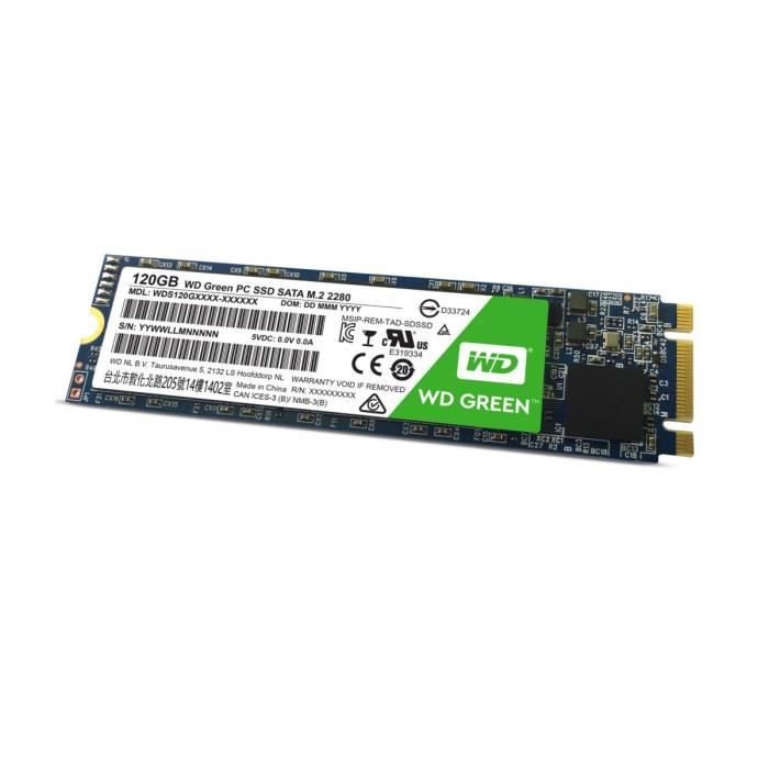 Western Digital SSD Green WDS120G1G0B - 120 Go - M.2 - 2280 WDS120G1G0B