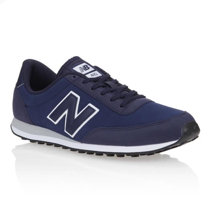 NEW BALANCE Baskets U410 Homme - Bleu marine et blanc