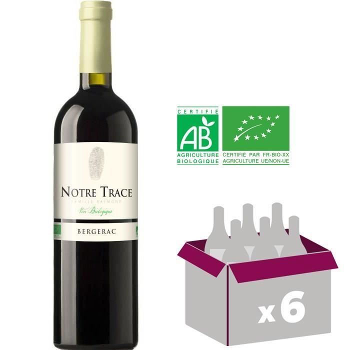 NOTRE TRACE 2016 Vin rouge - BIO - 75 cl x6 - AOP