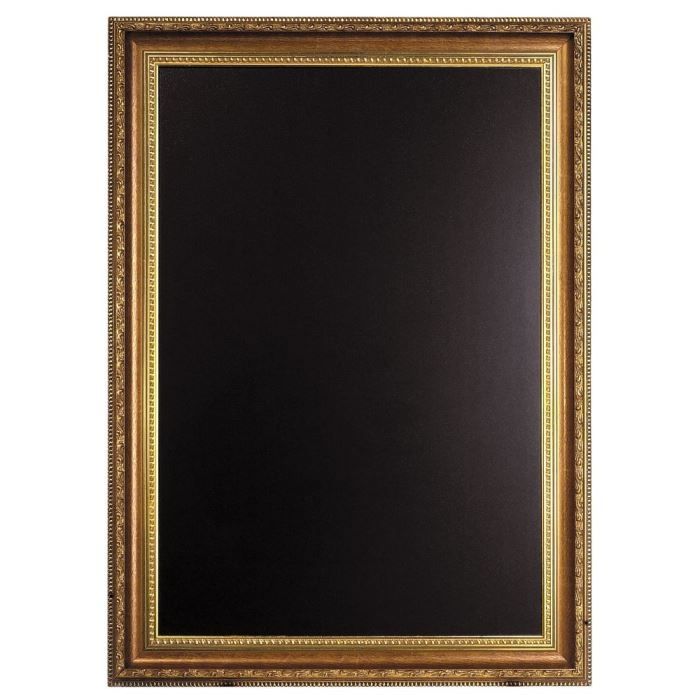 Ardoise murale avec cadre Or, 65 x 85 cm