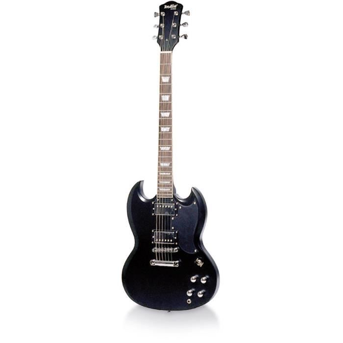 INDIE Guitare Electrique Traditional SG Noir