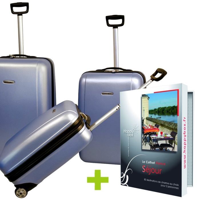 Pack de 4 3 Valises Trolley Kinston + 1 Happy Box