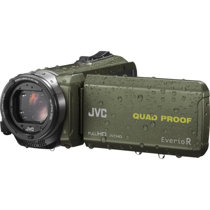 JVC GZ-R435B Camescope numérique Full HD Tout-terrain - Waterproof - Vert