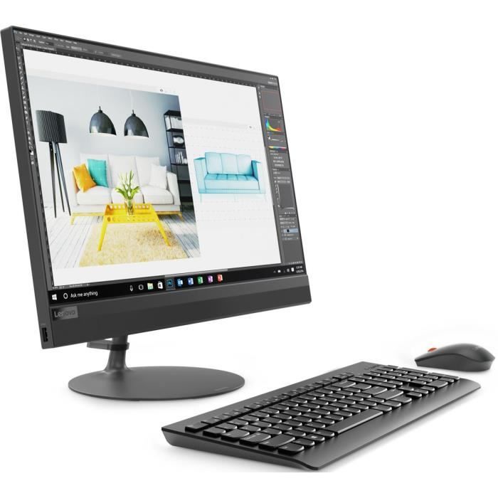 LENOVO Tout en un - Ideacentre AIO 520-22AST - 21.5'' Full HD - RAM 4Go - AMD® A9-9420 - Stockage 2To HDD