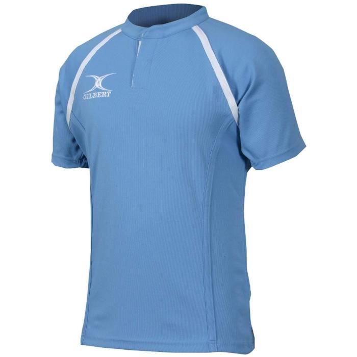 GILBERT Maillot de rugby SHIRT XACT II - Adulte - Bleu ciel