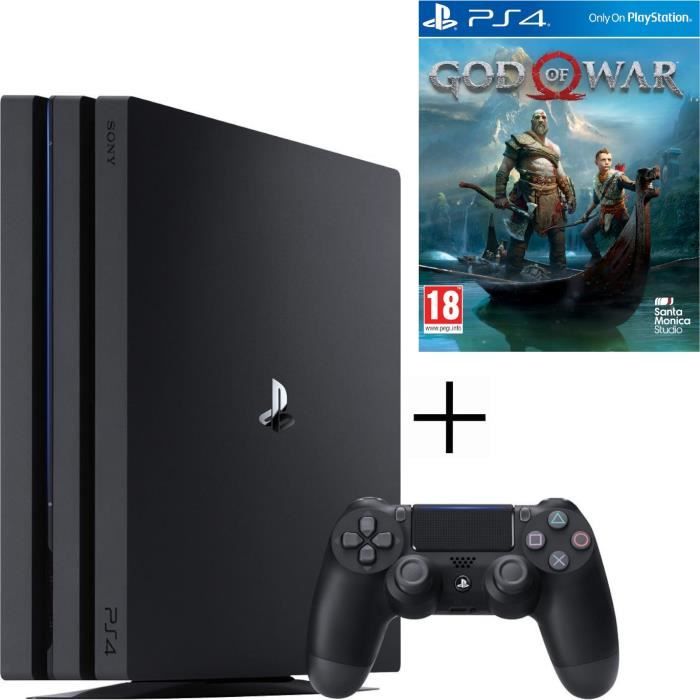PS4 Pro 1To Noire + God of War Jeu PS4