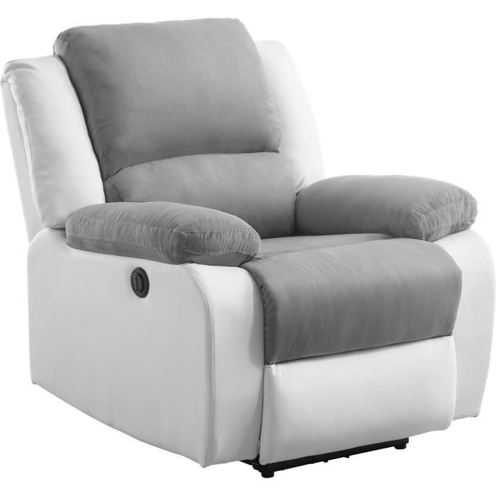 Fauteuil Relax Gris Moins Cher Milprix