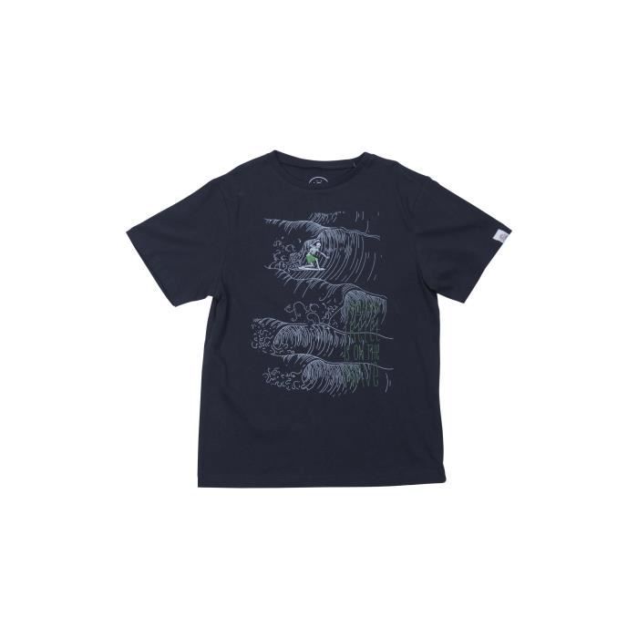 LONGBOARD T-shirt Imprimé Sailor Wave Gris Anthracite Enfant Garçon