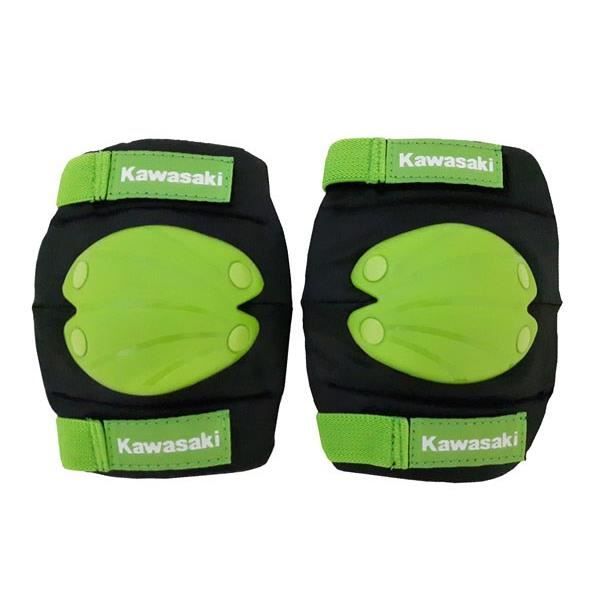 KAWASAKI Kit de Protection Coudes et Genoux Taille S / M Noir et Vert