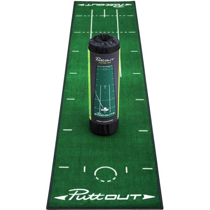 PUTTOUT Tapis de putting de golf PRO - Vert