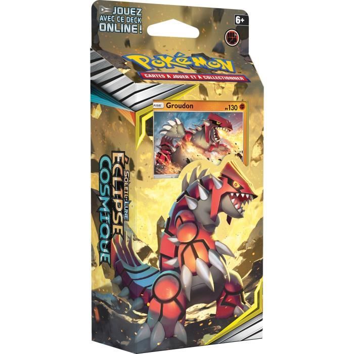 POKEMON Starter SL12 - Eclipse cosmique GROUDON - Soleil et Lune 12 - 60 cartes