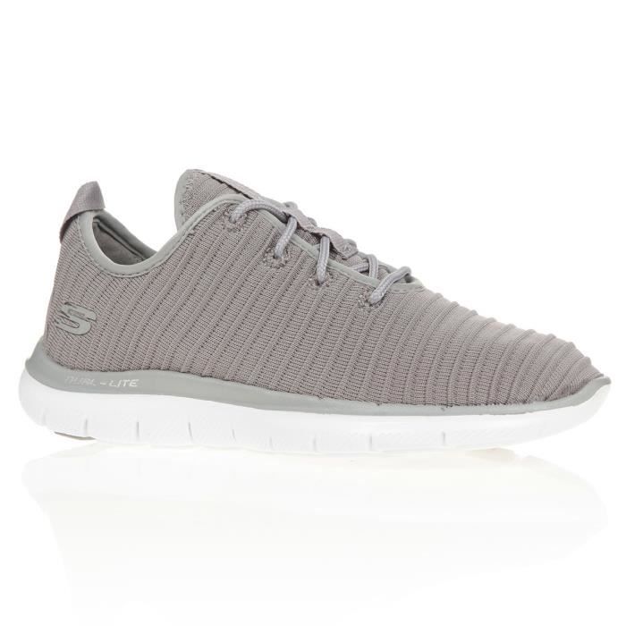 SKECHERS Baskets Flex Appeal 2.0 Estates - Femme - Gris
