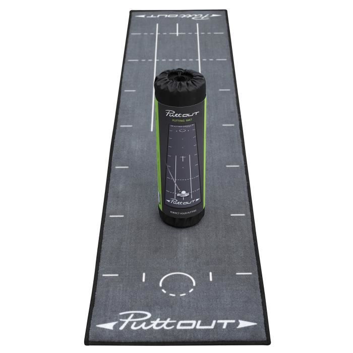 PUTTOUT Tapis de putting de golf PRO - Gris
