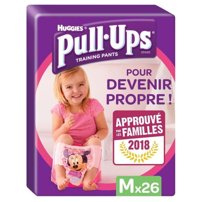 HUGGIES Pull Ups Minnie Taille 5 M 11-18Kg - 26 culottes d'apprentissage