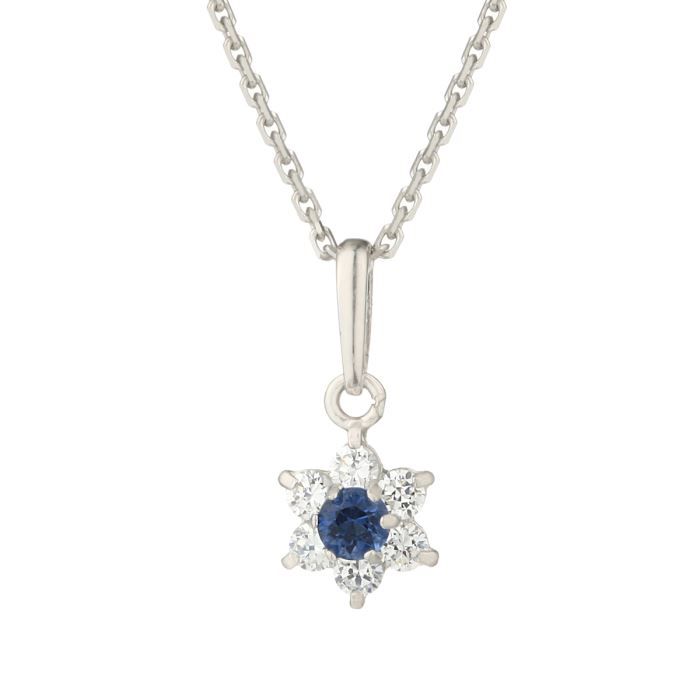 OR ECLAT Collier Or Blanc 375° Femme