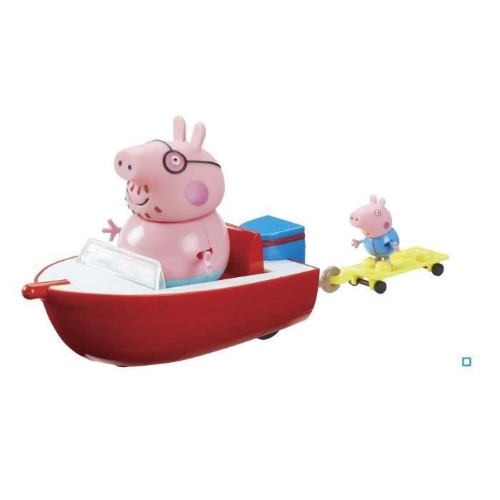 PEPPA PIG en Vacances le Hors-Bord + 2 Personnages