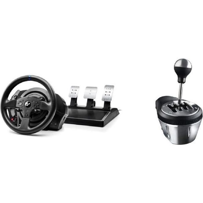 Thrustmaster Volant T300RS GT Edition - PS3 / PS4 / PC + Thrustmaster Levier de vitesse TH8A SHIFTER ADD-ON - PC / PS4 / Xbox One