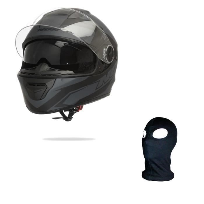 NOX N301 Casque Intégral Shadow Mat + Cagoule