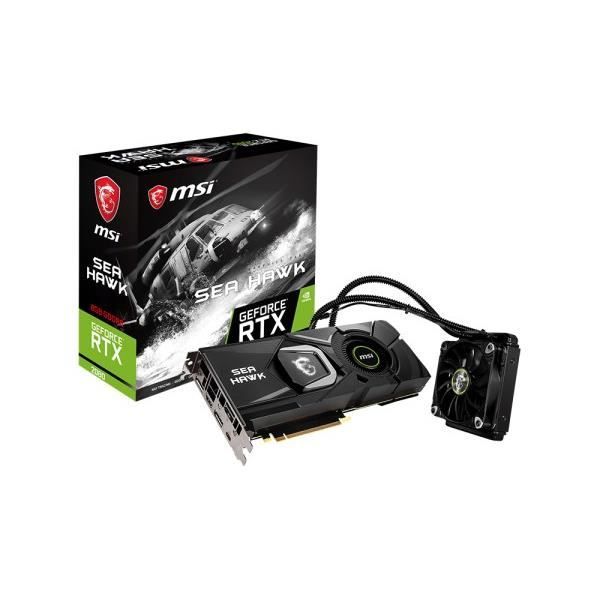 MSI Cartes graphiques Nvidia RTX 2080 SEA HAWK X - 8 Go