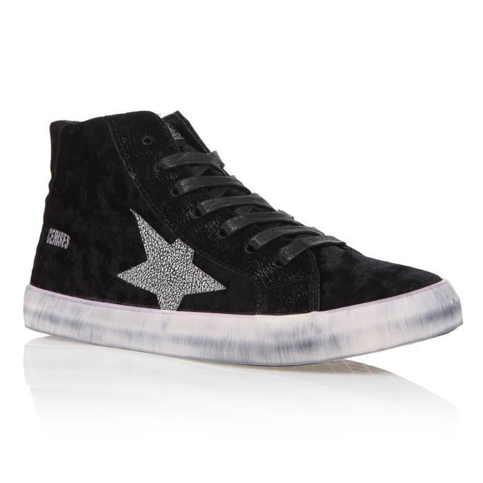 LE TEMPS DES CERISES Baskets Sportwear City High Noir Femme