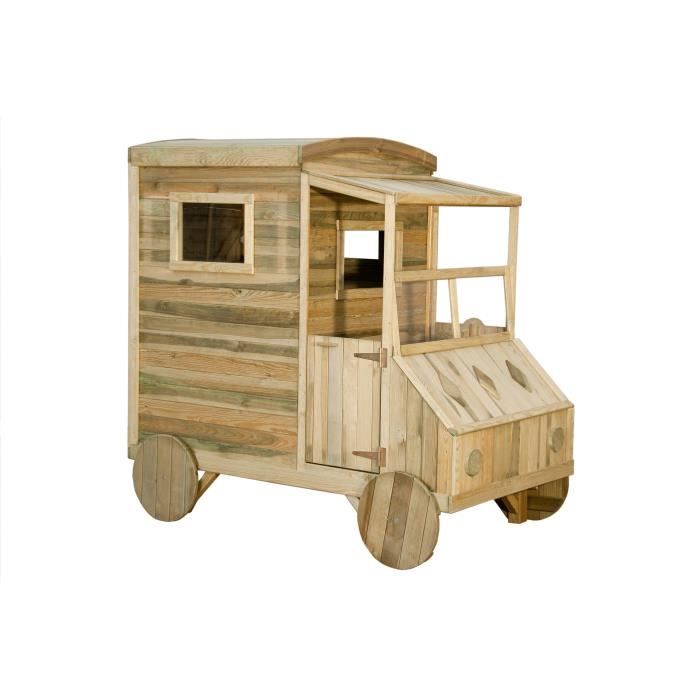 Aire de Jeux/Cabane en Bois en Forme de Véhicule
