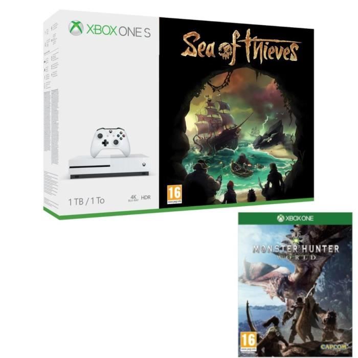 Xbox One S 1 To Sea of Thieves + Monster Hunter World