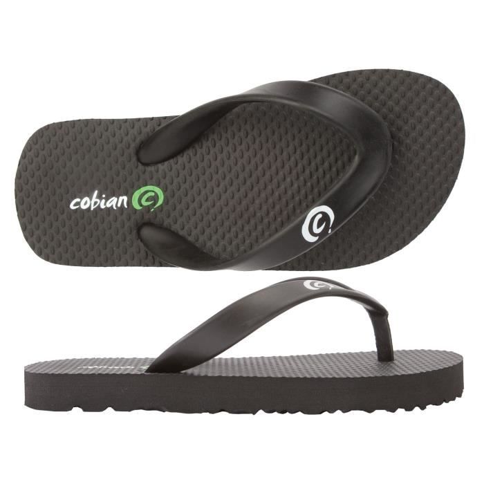 COBIAN Tongs Flip - Enfant - Noir