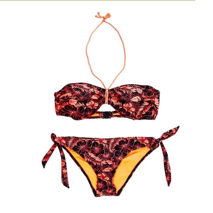FREEGUN - Maillot De Bain 2 Pièces Miss Freegun Motif Fleuri pour Femme