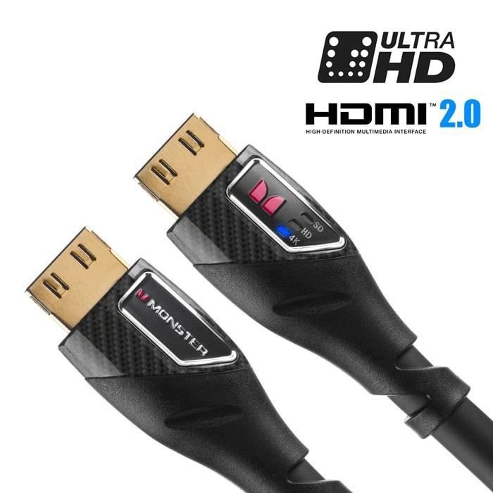 BLACK PLATINUM 5M Câble HDMI avec indicateur LED de performance 4K HD SD