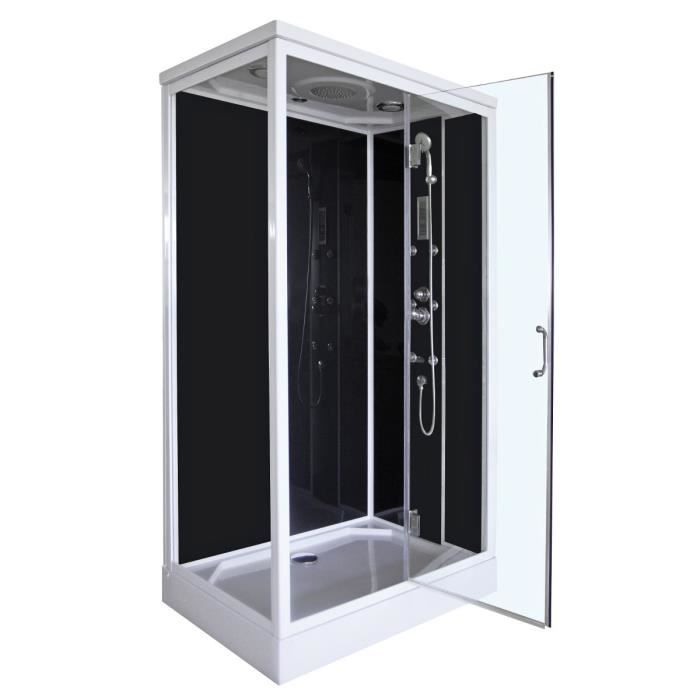 Cabine de douche rectangulaire hydromassante Rica 120x80x219 ... Cabine de douche rectangulaire hydromassante Rica 120x80x219 ...