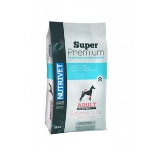 SUPER PREMIUM Croquettes chien 32/18 saumon et riz 15 kg 0% blé