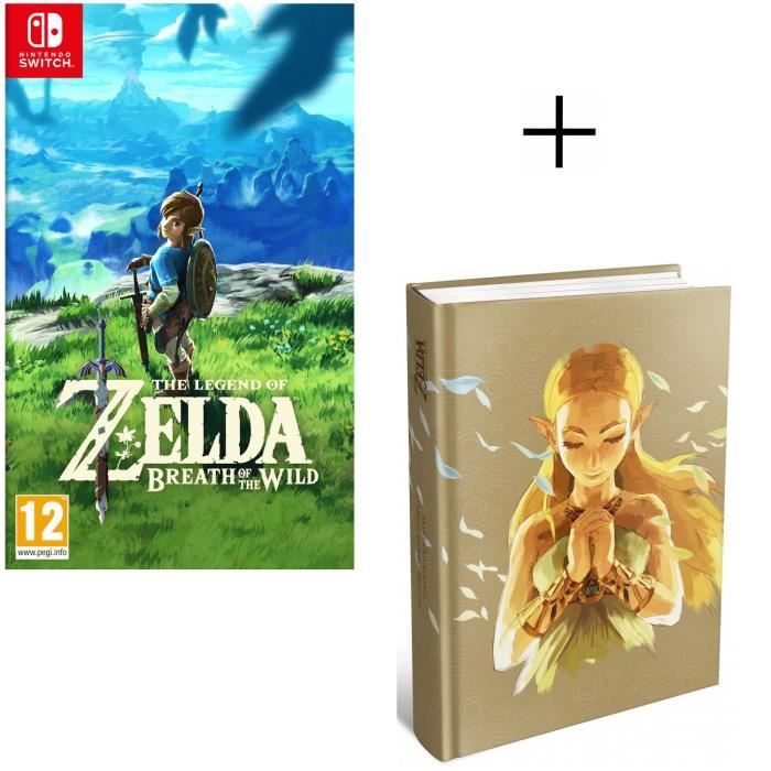 The Legend of Zelda : Breath of the Wild Jeu Switch + Le Guide de jeu en Édition augmentée