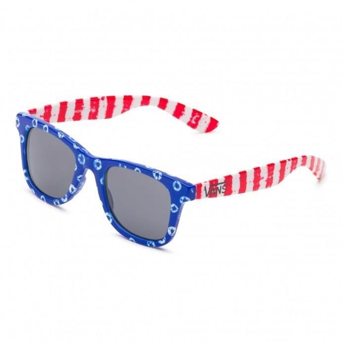 VANS Lunette de soleil Janelle Hipster - Mixte - Rouge et bleu