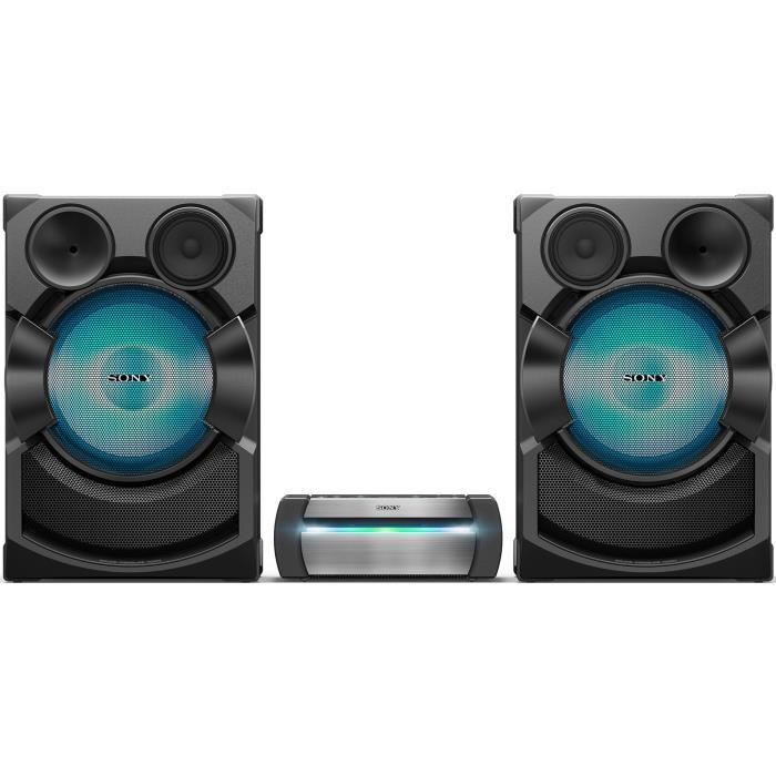 SONY SHAKEX70PIEU Système audio high-power avec lecteur DVD - Bluetooth - Fonctions Karaoké - Effets DJ