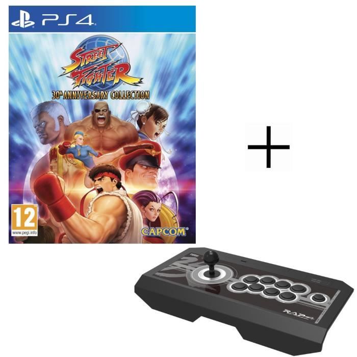 Pack PS4: Jeu Street Fighter 30th Anniversary Collection + Joystick Real Arcade Pro 4 KAI