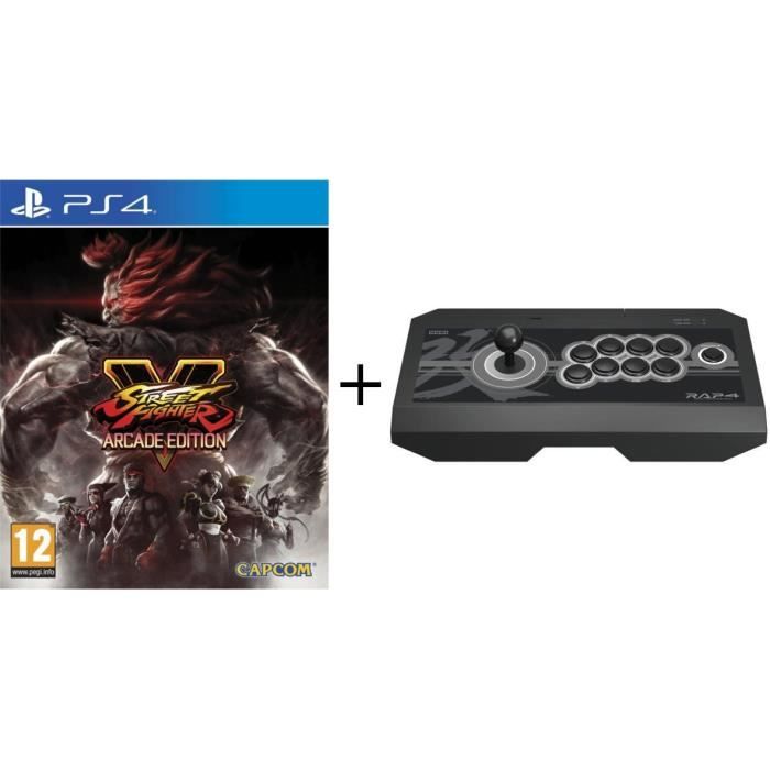 Pack PS4: Jeu Street Fighter V Edition Arcade + Joystick Real Arcade Pro 4 KAI