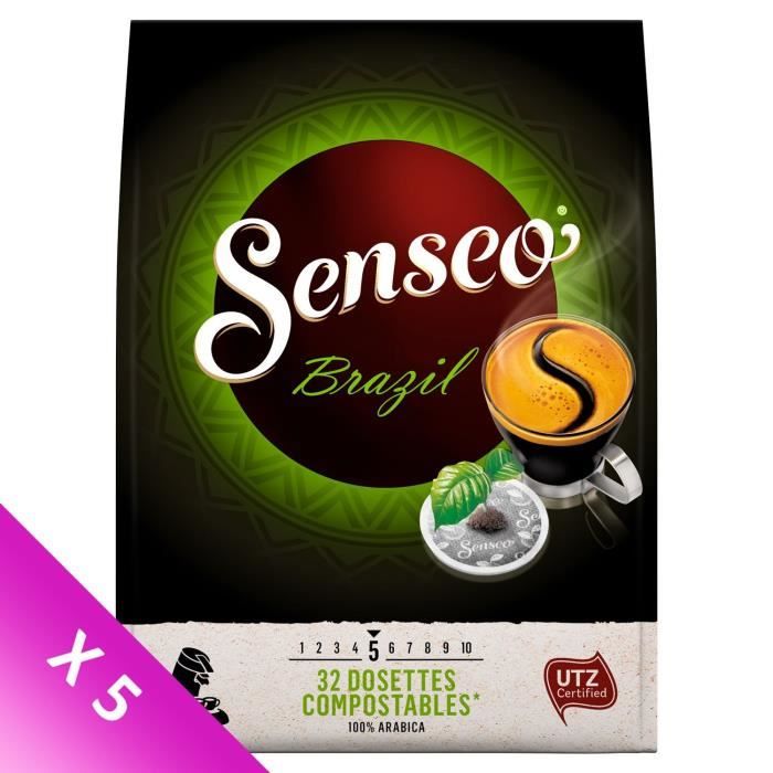 SENSEO Café Sélection de Brésil - 5 paquets de 32 dosettes