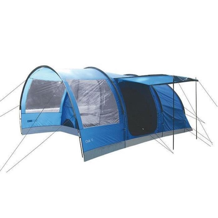 HIGHLANDER Tente Familiale Tunnel Oak 4 Bleu