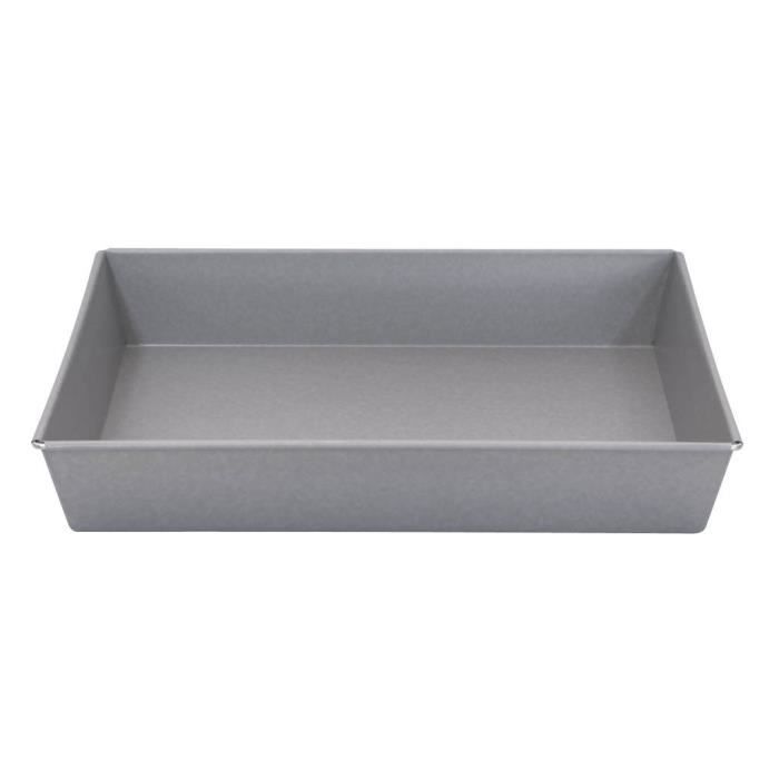 IMF Plat à four sans rebord Steel - 41 x 31 x 6 cm - Gris