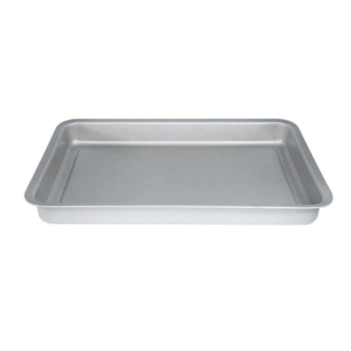 IMF Plat à four en acier aluminé Steel - 35 x 23 x 3,5 cm - Gris