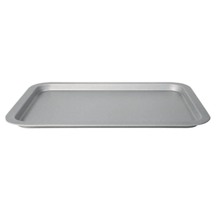 IMF Plaque de cuisson en acier aluminé Steel - 40 x 28 x 2 cm - Gris