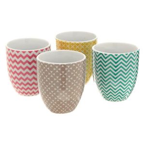 FINLANDEK 4 MUGS GOBELETS KINKKU- STYLE SCANDINAVE