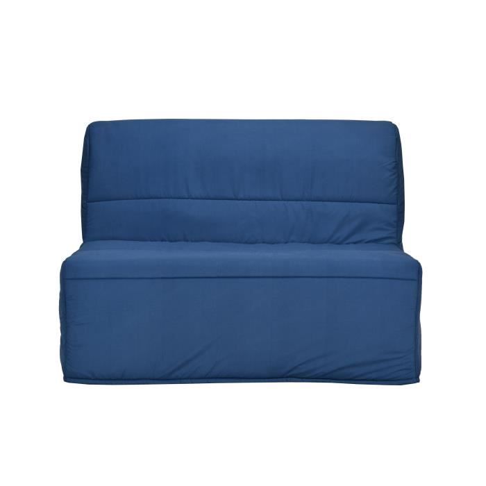 EVA Banquette BZ 120x190 cm - Tissu Marine - L 122 x P 101 x P 95 cm