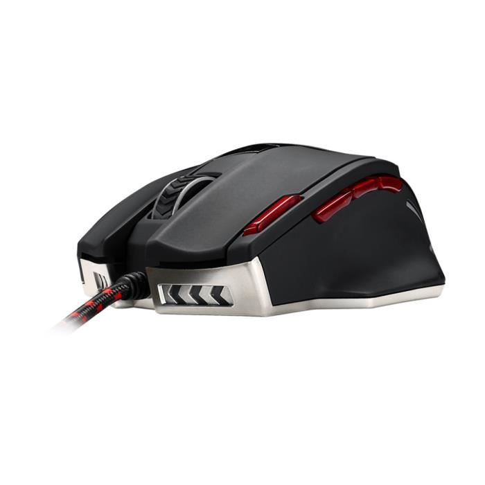MSI Souris Gamer INTERCEPTOR DS200 GAMING Filaire - Rétroéclairé - Laser - 8200 dpi - 9 Boutons - PC