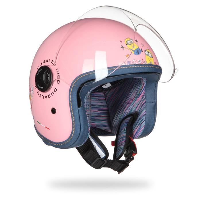 MINIONS Casque Jet Flower Enfant Rose