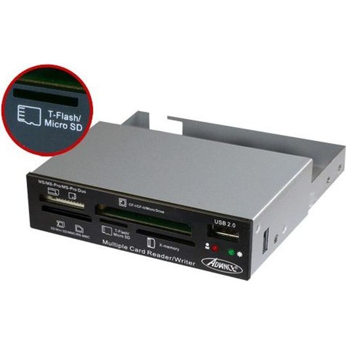 ADVANCE Lecteur de cartes flash interne - Version ŒM CR-10INT