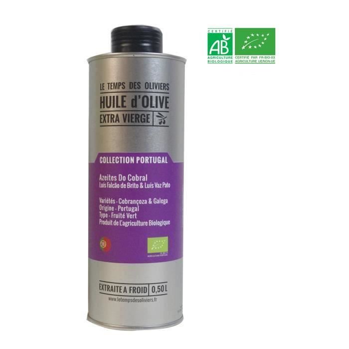 LE TEMPS DES OLIVIERS - Huile d'olive Extra Vierge BIO Extraite à froid - 50 cl