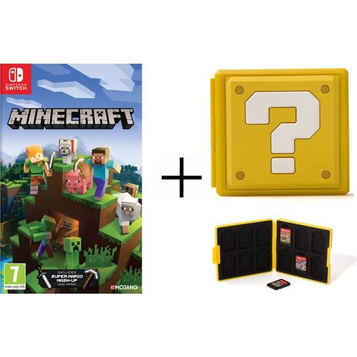 Minecraft + Boîtier pour jeux Switch - Question Block Jaune