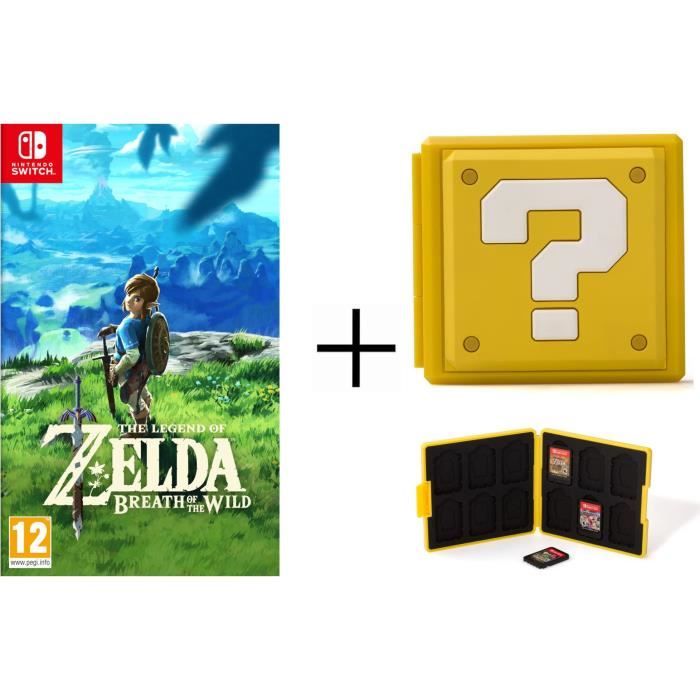 The Legend of Zelda + Boîtier pour jeux Switch - Question Block Jaune